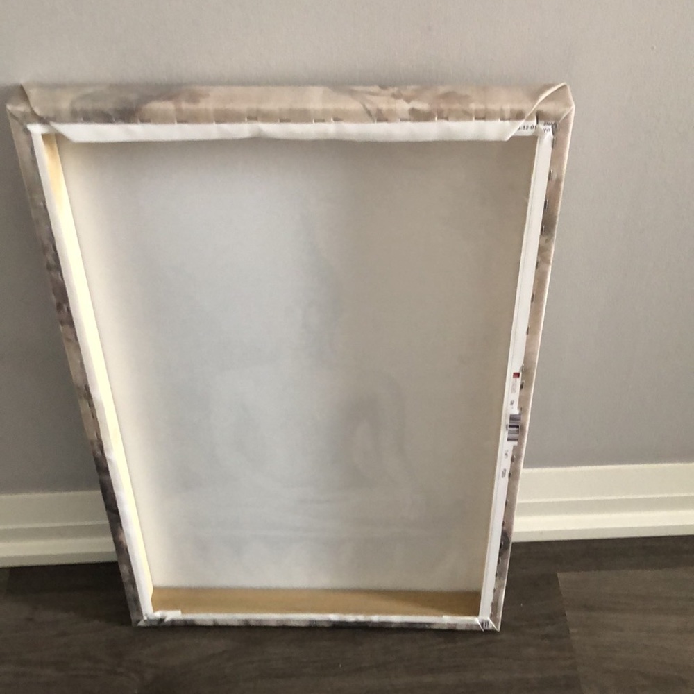 Buddha Canvas Print Neutral Colours - Picture 3 of 3